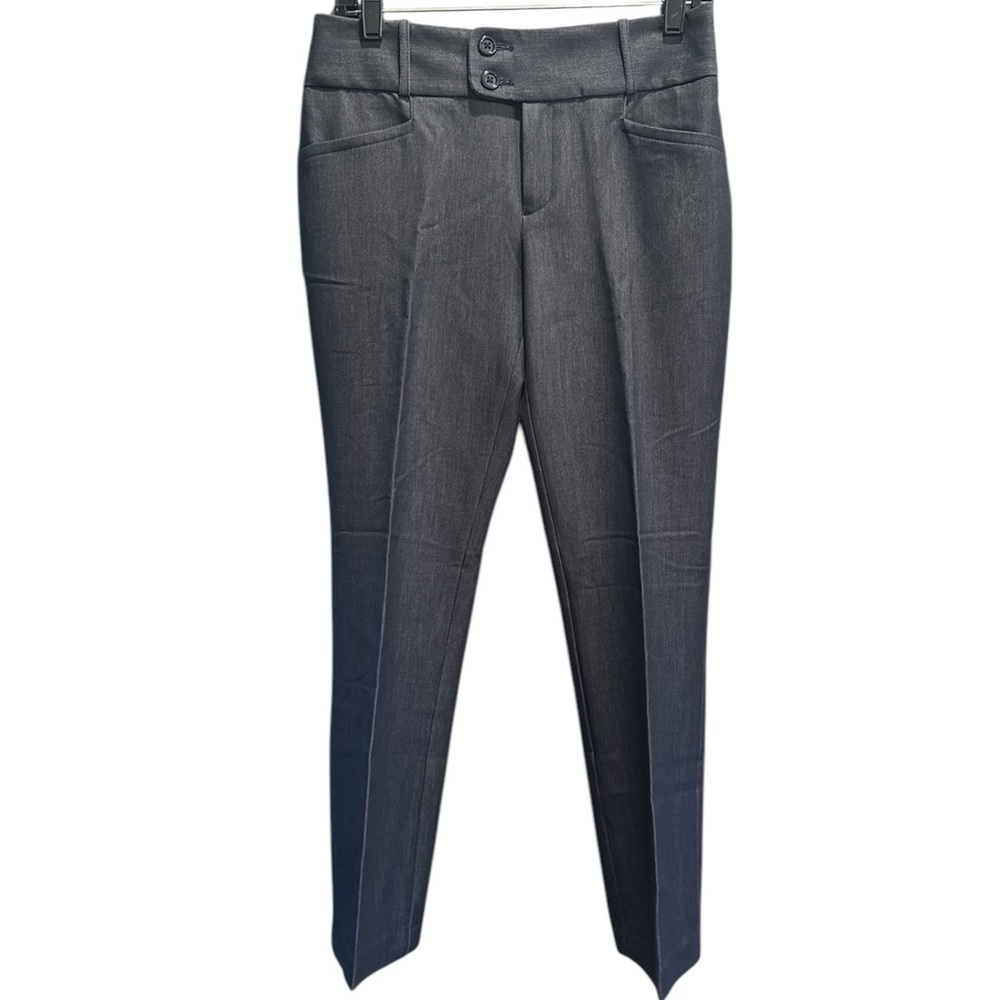 Calvin Klein Women’s Wide Waistband Straight leg Trousers Black charcoal Size 4